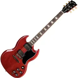 Gibson SG ´61 Standard VC B-Stock - Vintage Cherry E-Gitarre - E-Gitarre mit Mahagoni Korpus und Slim Taper Halsprofil, ideal für Rock und Blues, inkl. Koffer, Versandrückläufer mit Garantie und leichten Gebrauchsspuren.