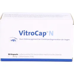 Vitrocap N 90 ST - Nahrungsergänzung für die Augen - Spezielle Diät zur Unterstützung bei Glaskörperdegeneration, enthält L-Lysin, Vitamin C und Zink für optimale Augengesundheit.