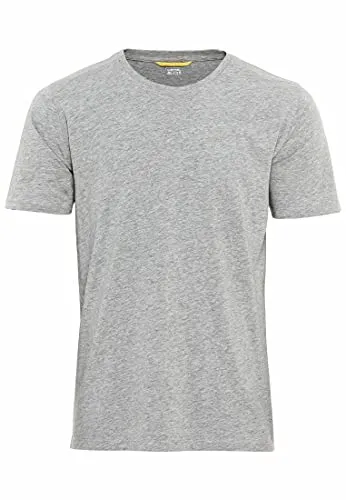 camel active Herren Camel Active H -T-shirt 1/2 Arm T-Shirt,Silber Melange,S