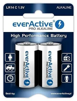 Alkaline-Batterien EverActive Pro LR14 C - Blisterverpackung 2 Stü 5903205770295