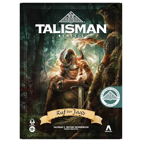 Talisman: Nemesis Brettspiel-Erweiterung – Ruf der Jagd (Deutsche Version) - Erweiterung für strategische Abenteuer im Talisman-Universum, ideal für Spieler ab 12 Jahren, bringt neue Herausforderungen und Spannung ins Spiel.