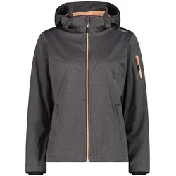 CMP Woman Jacket Zip Hood terra mel. (Q970) 44 - Funktionsjacke für Damen, leicht und atmungsaktiv mit abnehmbarer Kapuze, ideal für aktive Frühlingstage in der Stadt oder den Bergen.
