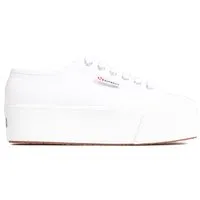 Superga Damen Sneaker Low 2790 COTW Linea up an down Weiss 42 - Damen-Sneaker mit atmungsaktivem Canvas-Obermaterial und komfortabler Innensohle, ideal für einen stylishen Look und optimale Traktion.
