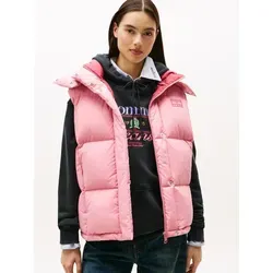 Tommy Jeans Steppweste TJW ALASKA GRID DOWN VEST rosa S (36)