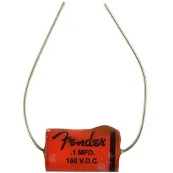 Fender Pure Vintage Hot Rod Tone Capacitor .1 uF - 150V - Hochwertiger Folienkondensator für Fender Stratocaster, der das Höhenbild verbessert und für ein optimales Klangerlebnis sorgt.