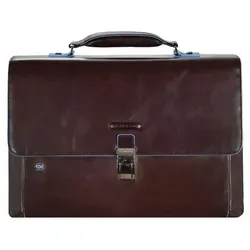 Piquadro CA3111B2 Aktentasche - Unisex-Erwachsene Aktentasche in elegantem Braun mit gepolstertem Notebook-Fach für 15,6 Zoll PCs und praktischer interner Handy-Tasche.