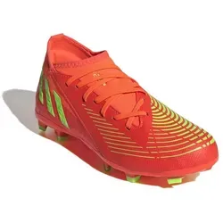 adidas Performance Predator Edge.3 FG Kinder Fußballschuh - Fester Boden, ideal für Naturrasen, in solarrot, Größe 37 1/3, für optimale Ballkontrolle und Spielverlagerung im Fußball.