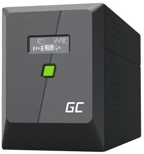 UPS ZASILACZ AWARYJNY Greencell PowerProof 1500VA 1050W – Zuverlässige Stromversorgung - Produktart: Universal; Ideal für den professionellen Einsatz, bietet zuverlässige Stromversorgung bei Stromausfällen mit LCD-Anzeige.