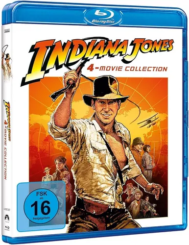 Indiana Jones – 4-Movie Collection [Blu-ray] - Erleben Sie die legendären Abenteuer von Indiana Jones in dieser 4-teiligen Blu-ray-Box. Perfekt für Filmabende mit Freunden oder der Familie.