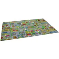 Snapstyle Kinder Spielteppich Abenteuerland 100x300 cm - Bunter Spielteppich mit lustiger Straßenlandschaft, ideal für stundenlangen Spielspaß. Robustes, pflegeleichtes Material sorgt für Langlebigkeit. Entdecken Sie auch unsere weiteren Kinderteppiche!