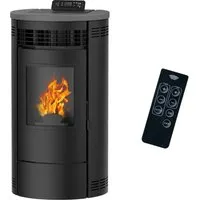 Pelletofen Air Flavia 9,5 kW schwarz Sannover - Kaminöfen mit 9,5 kW Leistung, effizient und umweltfreundlich, ideal für wohlige Wärme in Ihrem Zuhause. 2 Jahre Herstellergarantie inklusive.