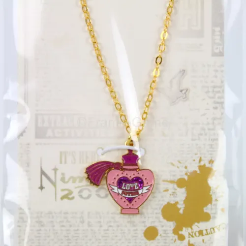 Vergoldete Liebestrank- Halskette - Harry Potter Necklace Love Rosa Pink NEU OVP