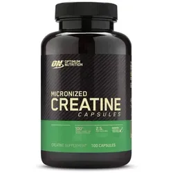 Optimum Nutrition Creatine Creapure® Kapseln - 200 Stück - Sportnahrung mit hochwertigem Creapure® für optimale Leistung, 2500mg Creatine Monohydrat pro Portion für maximale Energie und Muskelkraft.