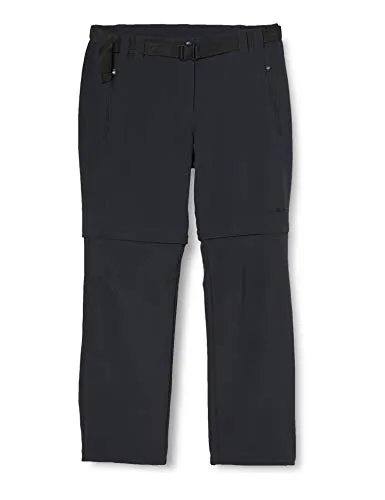 CMP Lange Damenhose mit Reißverschluss, Anthrazit - Wanderhosen mit abzippbarem Design und CMP Dry Function-Technologie für trockenen Komfort bei Outdoor-Aktivitäten. Extrem elastisch und praktisch mit mehreren Taschen.