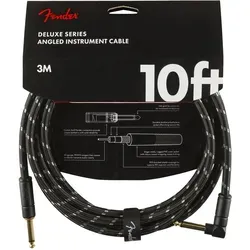 Fender Deluxe Series Cable Angled 3m Black Tweed