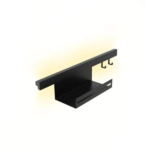 kalb | Lamina Relingsystem Set mit USB-C und CCT LED-Beleuchtung - Praktisches Relingsystem für Küche und Bad mit flexibler Organisation. Integrierte CCT LED-Beleuchtung für stimmungsvolle Akzente und ein USB-C Anschluss zum Laden von Geräten. Modular erweiterbar und einfach zu montieren.