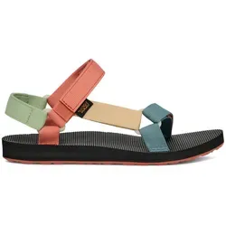 Teva Original Universal Sandale für Damen – dusty pastel multi (DSTY) - Die Teva Original Universal Sandale kombiniert Komfort und Funktionalität. Mit schnell trocknenden, recycelten Gurtbändern und verstellbarem Design ideal für Alltag, Festivals und Wasseraktivitäten.
