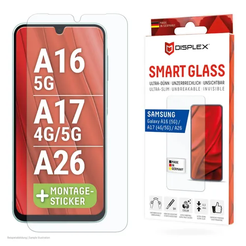 Displayschutzfolie für Galaxy A26/A16/A17 | 9H Smart Glass