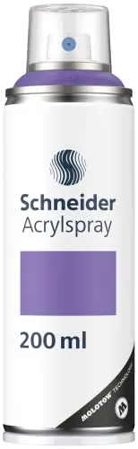 Schneider Paint-It 030 Supreme DIY Acryllack (hochdeckende Sprühfarbe, UV-beständig, 200 ml, Acrylspray für fast alle Untergründe) blue lilac matt
