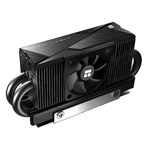 Thermalright HR10 2280 PRO Black SSD-Kühlkörper, doppelseitiger Kühlkörper, mit kleinem und schnellem PWM-Lüfter, Thermosilikon-Pad für 2280 SSD PC und Computer, Desktop-Hochleistungs-SSD-Kühler