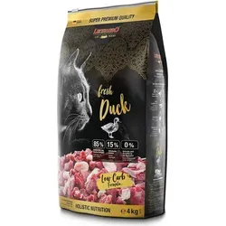 LEONARDO Fresh Duck & Poultry Katzenfutter 4kg - Trockenfutter mit 85% Frischfleisch, ideal für ausgewachsene Katzen aller Rassen, unterstützt Vitalität und Wohlbefinden mit hochwertigen, natürlichen Zutaten.
