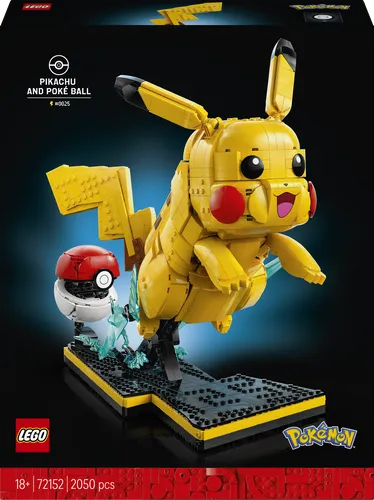 LEGO® Pokémon 72152 "Pikachu und Pokéball" – Komplettset - Entdecke das LEGO Set "Pikachu und Pokéball" mit 2050 Teilen. Perfekt für Fans ab 18 Jahren, ideal für kreative Bauprojekte und Sammler.