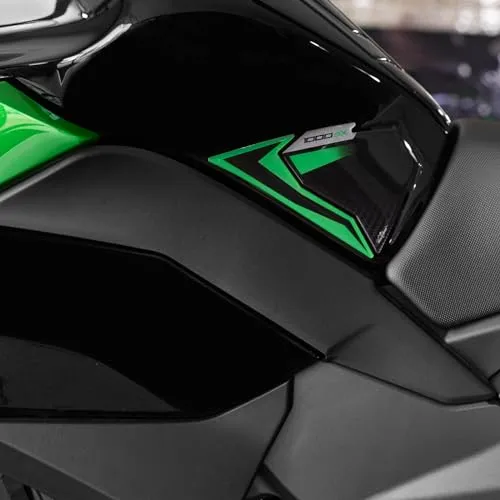 Resin Bike Aufkleber Motorrad Kompatibel Mit Kawasaki Ninja 1000 SX 2024. Motorrad Seitenschutzgitter Tank-Schutzfolie vor Stößen und Kratzern. Aufklebersatz 3D-Harzklebstoff - Stickers Made in Italy