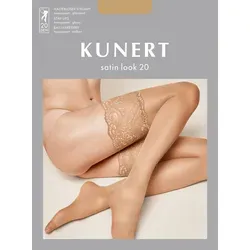 Kunert Satin Look 20 Halterloser Strumpf 1 Paar | L (III) | Teint (KU-3520)