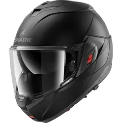 Shark OXO Blank Matt Schwarz Gr. L 59/60 - Motorradhelm mit ECE.2206 und P/J-Zulassung für maximale Sicherheit. Einfacher Wechsel zwischen Integral- und Jet-Helm, hervorragende Aerodynamik und Panorama-Sichtfeld.