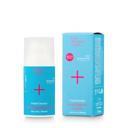 i+m® Feuchtigkeitscreme 30ml - BIO Gesichtscreme für sehr trockene Haut - Tagespflege mit natürlichem Hyaluron & Aloe Vera, ideal für sensible Haut. Frei von Parfum und Zusatzstoffen, bietet langanhaltende Feuchtigkeit und zieht schnell ein.