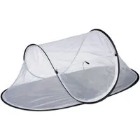 relaxdays Fliegenhaube in Weiß und Schwarz, 1 Stück - Praktische Fliegenhaube in elegantem Design, ideal zum Abdecken von Lebensmitteln und Schutz vor Insekten. Perfekt für Picknicks und Grillpartys.