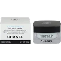 Chanel Hydra Beauty Micro Creme 50 ml - Tagespflege für reife, trockene Haut, spendet intensive Feuchtigkeit mit Karitè Butter und Canola, ideal als Make-up Grundlage und schützt vor Austrocknung.