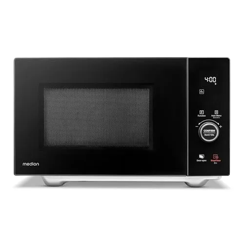 Medion MD 12041 4 in 1 Mikrowelle - Mikrowelle mit Grill und Heißluft, 25L Garraum, 10 Leistungsstufen für vielseitige Zubereitungsmöglichkeiten – ideal für schnelle und leckere Mahlzeiten.