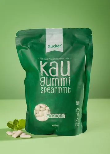 Xylit-Kaugummis Spearmint Nachfüllpack, 600g (46,98 EUR/kg)