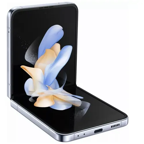 Samsung Galaxy Z Flip4 (128GB) Blue - Faltbares Design mit FlexCam für beeindruckende Fotos und praktisches Frontdisplay, leistungsstarker Akku und schickes AMOLED-Display