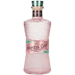 Mintis Gin AMARENA CHERRY & Pancalieri Mint 41,8% Vol. 0,7l - Exklusiver Gin aus dem Piemont, handgefertigt mit Amarena-Kirschen und handgepflücktem Wacholder. Vegan und glutenfrei – ideal für erfrischende Cocktails!