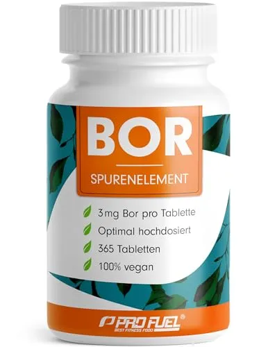 Bor Tabletten 365 Stück - Hochdosiert mit 3 mg Bor für optimale Versorgung - Unsere 365 Bor Tabletten bieten eine hochdosierte Zufuhr von 3 mg Bor pro Tablette. Ideal für die tägliche Einnahme und laborgeprüft in Deutschland. Perfekt für eine ganzjährige Versorgung!