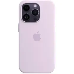 APPLE iPhone 14 Pro Silikonhülle mit MagSafe - Flieder (MPTJ3ZM/A) - Schützende Silikonhülle für das iPhone 14 Pro mit MagSafe, elegant in Flieder, ideal für einen sicheren Halt und perfekten Schutz im Alltag.