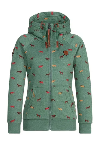 naketano Kapuzenpullover Brazzo in Grün - Größe S - Klassischer Kapuzenpullover aus 100% Baumwolle in der trendigen Farbe Pine Green Melange. Ideal für lässige Outfits und höchsten Tragekomfort.