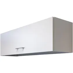 Flex-Well Klappen-Oberschrank Lucca 100 cm Weiß - Moderner, pflegeleichter Küchenschrank mit viel Stauraum und Gasdruckfederklappe