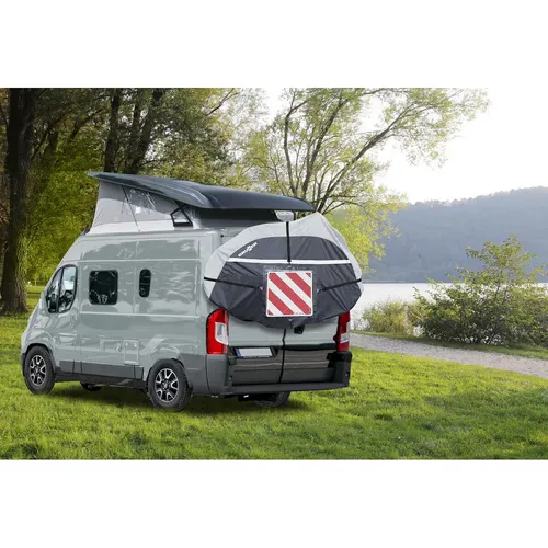 BRUNNER Caravan Fahrrad Schutz Hülle für E-Bikes - Fahrradkoffer & Fahrradtransporttaschen, robuste und wasserabweisende Schutzhülle mit integrierter Tasche für 1-2 E-Bikes, ideal für den sicheren Transport.