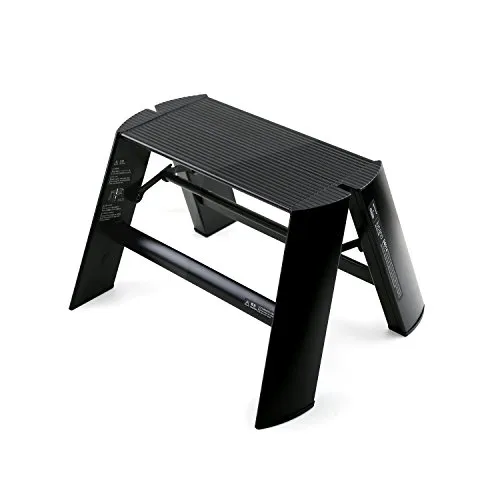 Lucano 1 Step Trittleiter schwarz - Metaphys Hocker - Tritthocker mit modernem Design, ideal für sicheres Erreichen von hohen Regalen oder zur Unterstützung im Haushalt.