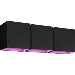 Philips Hue Resonate Downward White & Color - Schwarz 3er-Pack - Entdecke die vielseitigen Philips Hue Resonate Wandleuchten im 3er-Pack. Sie bieten anpassbares Licht in 16 Millionen Farben und bringen Leben in deinen Garten. Perfekt für kreative Lichtakzente!