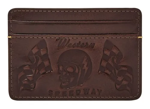 Fossil Bronson Geldbörse für Herren – Kartenmäppchen aus Eco-Leder - Visitenkarten-Etuis aus Eco-Leder mit 3 Kartenfächern und 100% recyceltem Futter, ideal für umweltbewusste Herren.