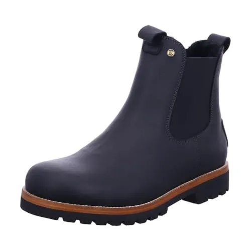 PANAMA JACK Burton Igloo C1 Herren Chelseaboots, Gr. 46, schwarz - Wanderschuhe aus hochwertigem Nappaleder mit kuscheligem Lammfellfutter für optimalen Komfort und Wärme - perfekt für kalte Tage.