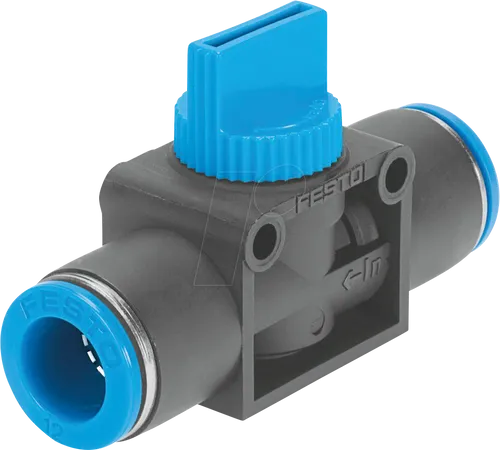 Festo HE-2-QS-6 (153467) Bistabiles Absperrventil - Absperrventil mit Pneumatischem Anschluss 1/2", QS-6-Ausgang und langlebigem NBR-Material für zuverlässige Anwendungen in der Pneumatik.