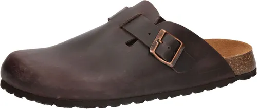 Lico Pantolette Bioline Clog Leather 44 - Pantoletten aus hochwertigem Leder mit verstellbarer Schnalle für optimale Passform und Inside-Softfit-Technologie für unvergleichlichen Tragekomfort. Ideal für Freizeit und Büro.