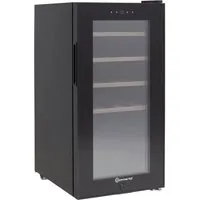 Sommertal Weinkühlschrank WK 50 – 15 Flaschen, abschließbar - Weinkühlschränke mit Glastür und LED-Beleuchtung, präzise Temperaturregelung von 5–20°C, leise und energiesparend für den täglichen Einsatz.
