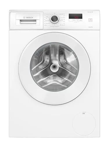 Bosch Stand-Waschmaschine WGE02471 - Energieeffiziente Stand-Waschmaschine mit 7 kg Fassungsvermögen, ideal für Familien. Leise im Betrieb (70 dB) und mit einer maximalen Schleuderdrehzahl von 1400 U/min.
