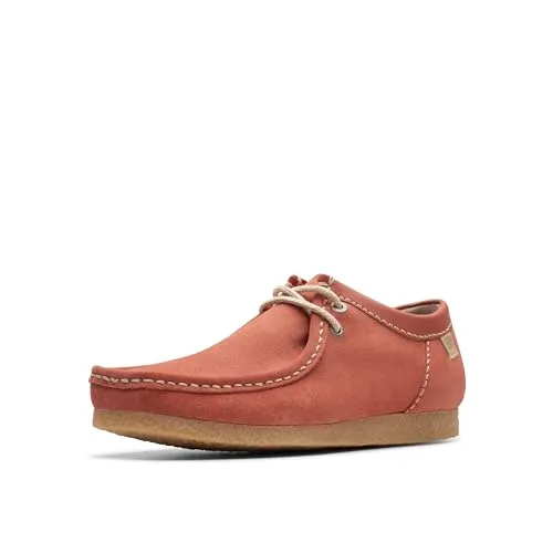 Clarks Men's Shacre Ii Run Shoes Moccasin, Rotes Wildleder, 41.5 EU
